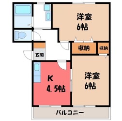 エクセル城東 Bの物件間取画像